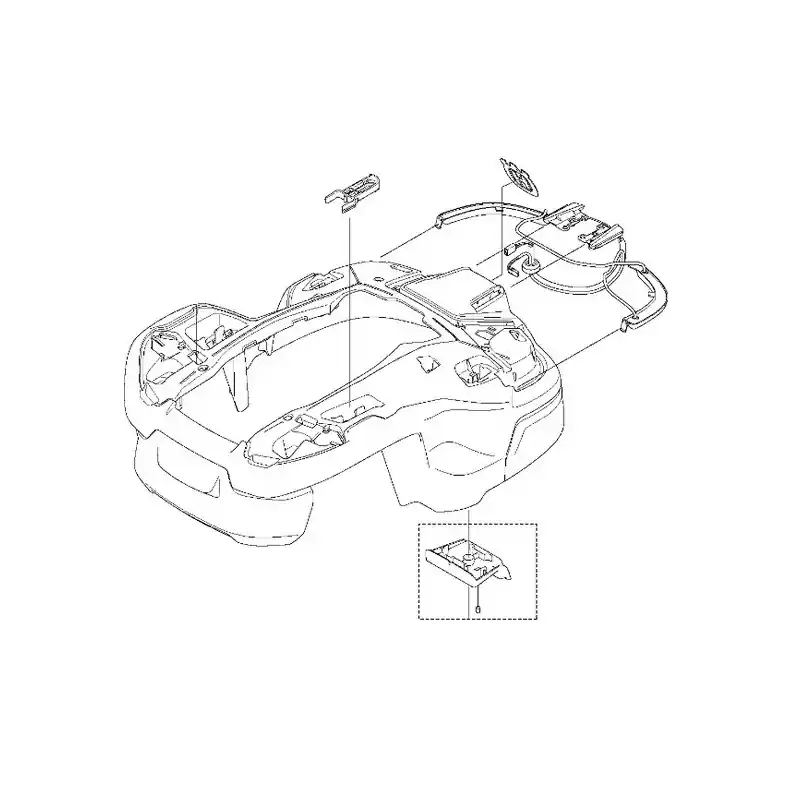 Carter principal robot tondeuse Husqvarna 405X, 415X Meilleure Vente