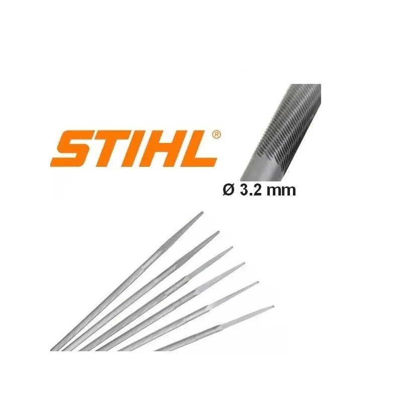 Kit 6 limes ronde affutage chaine tronçonneuse Stihl 3.2 mm Affaire À Saisir