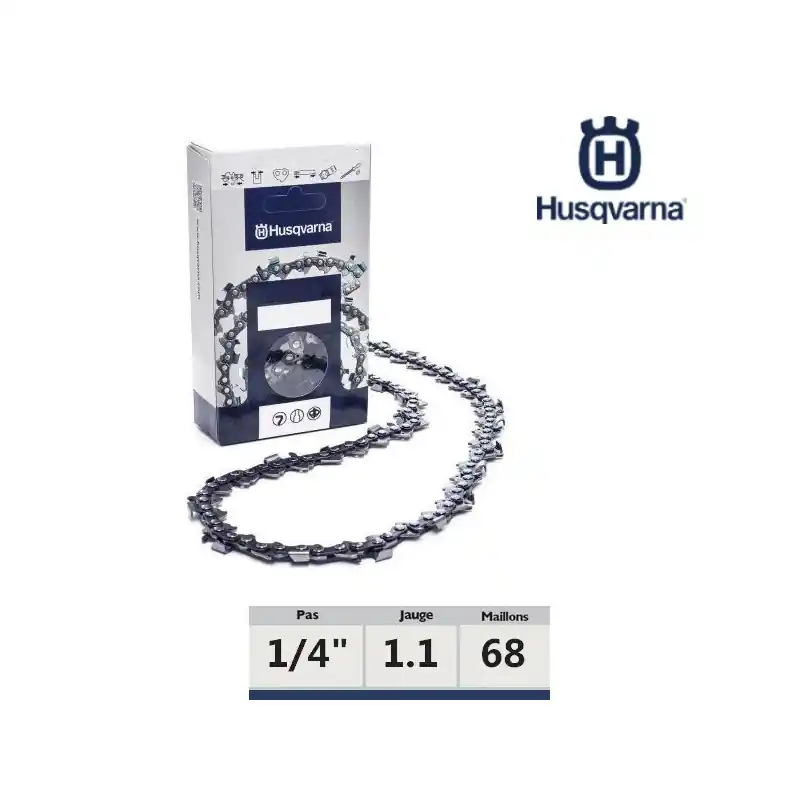Chaîne tronçonneuse Husqvarna 1/4&Prime; 043 68 dents Populaire