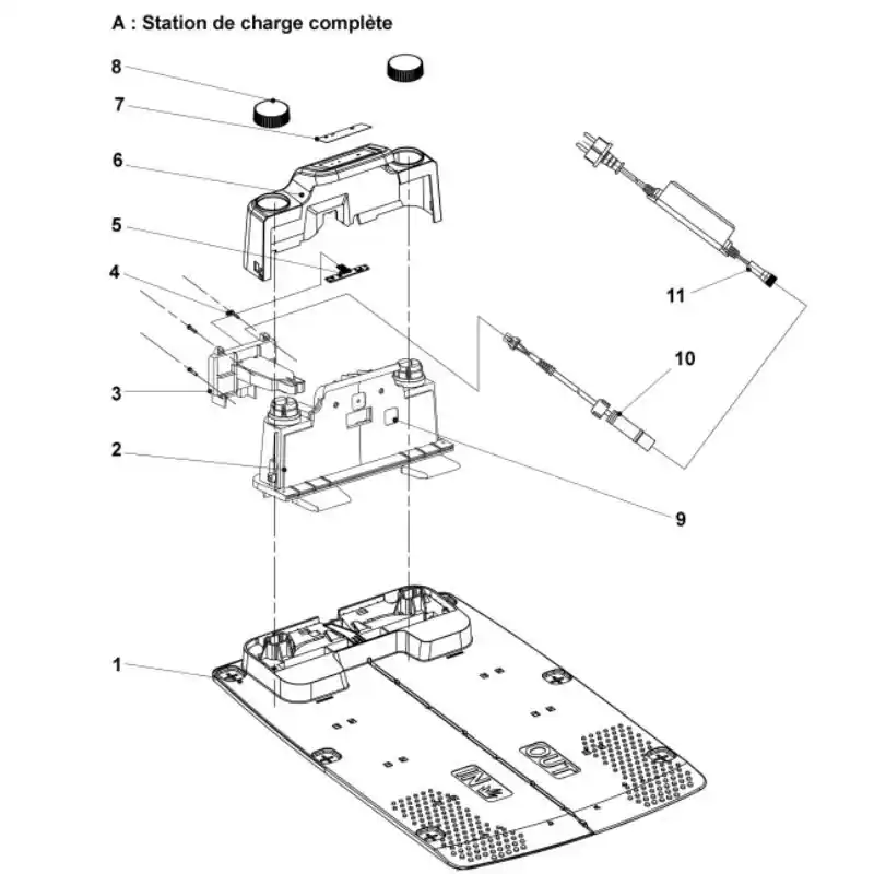 Station de charge robot tondeuse SARP RS1200 / RS2000 / RSL1200 / RSL2000 Réduction