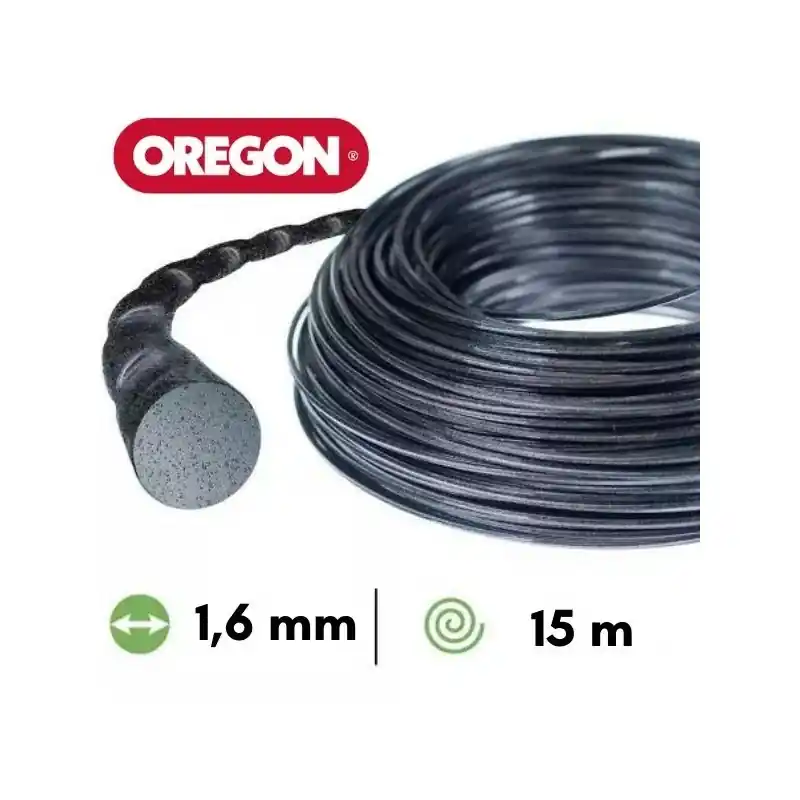 Fil nylon / alu torsadé Oregon Nylium® Silencio débroussailleuse 1,6 mm Soldes