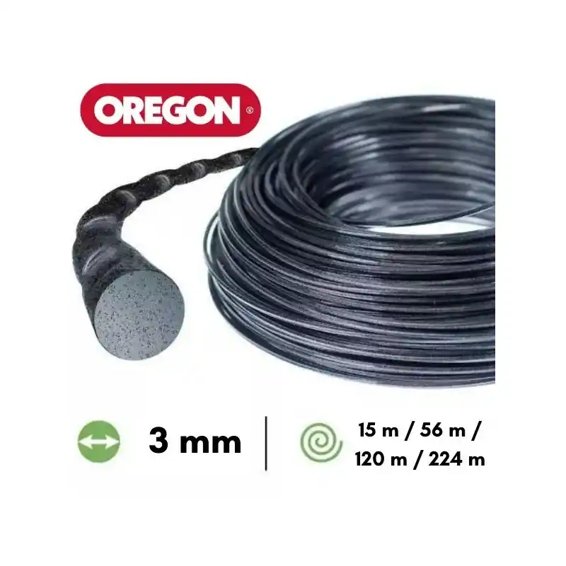 Fil nylon / alu torsadé Oregon Nylium® Silencio débroussailleuse 3 mm Acheter Direct