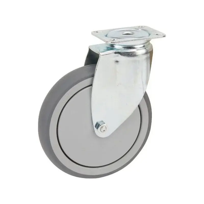 Acheter En Ligne Roulettes pivotantes en acier galvanisé à platine de fixation TENTE 2470PJP100P50