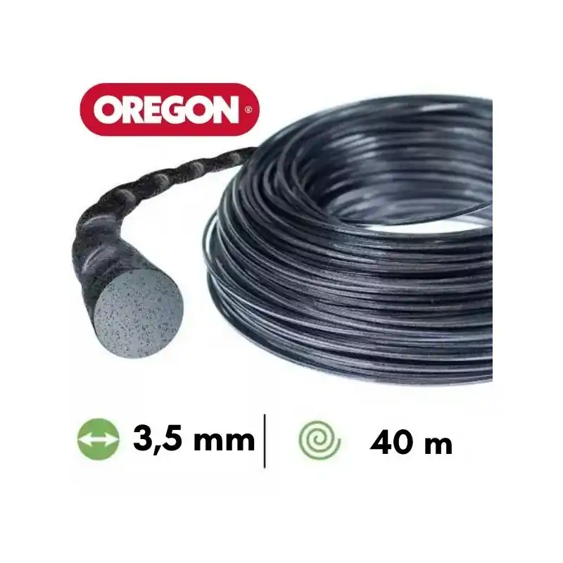 Fil nylon / alu torsadé Oregon Nylium® Silencio débroussailleuse 3,5 mm Nouveauté