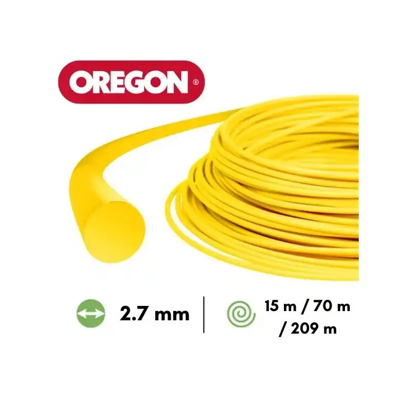 Fil nylon rond Oregon débroussailleuse 2,7 mm Prix Cassé
