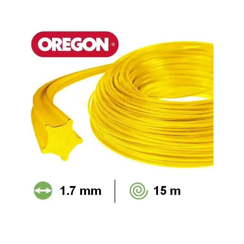 Fil nylon étoile Oregon débroussailleuse 1.7 mm / 15m Commande En Gros