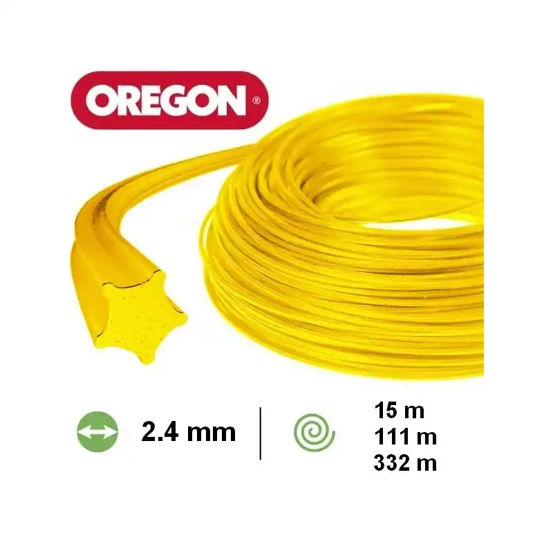 Fil nylon étoile Oregon débroussailleuse 2.4 mm Prix Choc