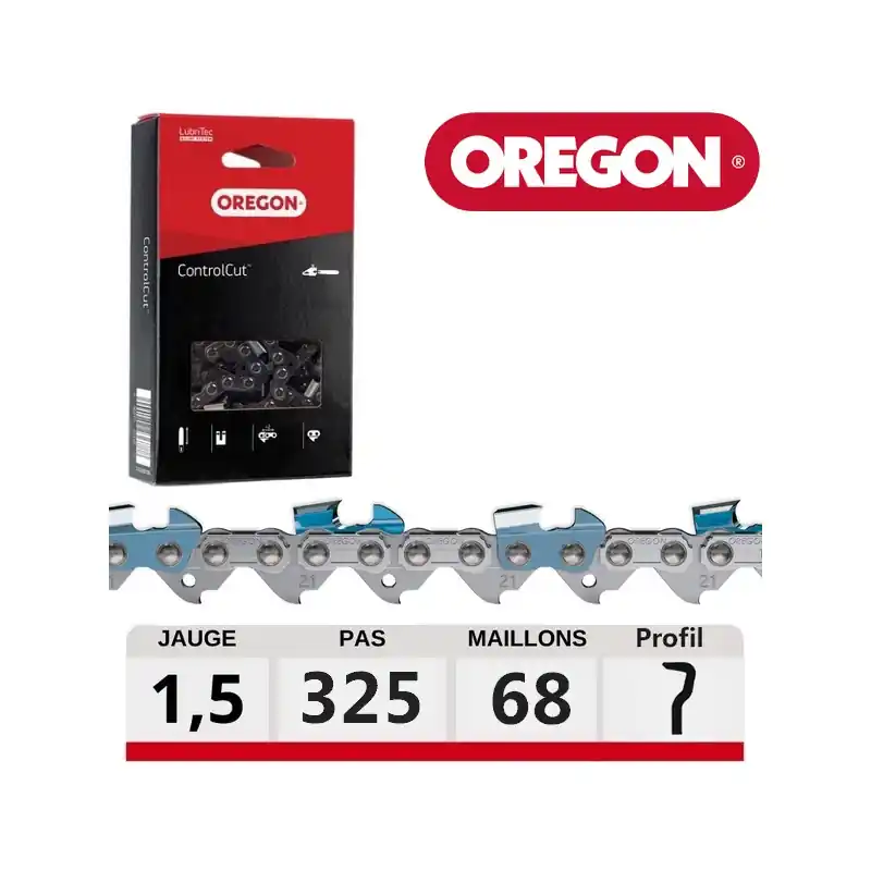 Chaine tronçonneuse Oregon 21BPX068E ControlCut Jusqu&rsquo;à Épuisement Des Stocks