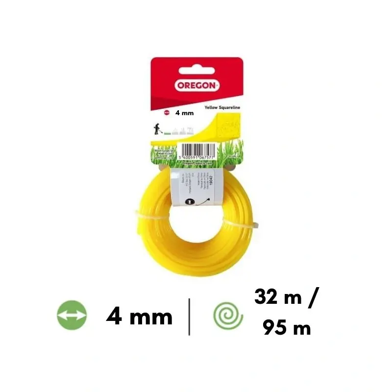 Fil nylon carré Oregon débroussailleuse 4 mm Dernière Chance