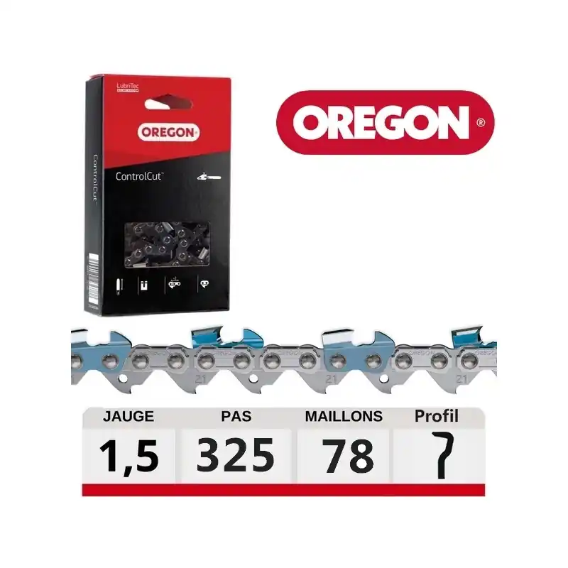 Chaine tronçonneuse OREGON ControlCut 78 dents .325 21BPX078E Must-Have