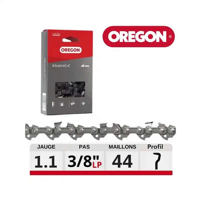 Chaine tronçonneuse 44 dents AdvanceCut Oregon 90PX044E Prix Promo
