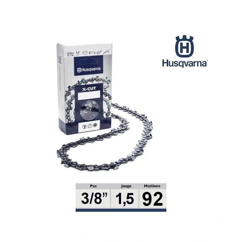 Chaîne tronçonneuse Husqvarna 3/8 058 92 dents – 581626692 Expédié Aujourd&rsquo;hui