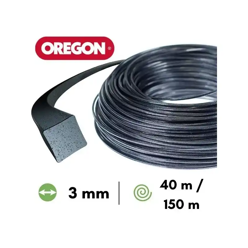 Marque Fil nylon / alu carré Oregon Nylium® débroussailleuse 3 mm