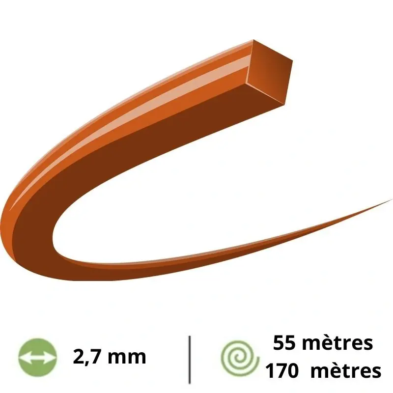 Fil débroussailleuse carré Husqvarna Opti Quadra – 2,7 mm Super Prix