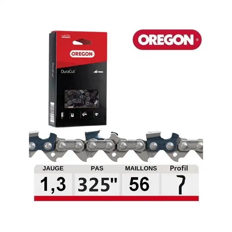 Chaine tronçonneuse DuraCut 56 dents .325 OREGON M95VPX Super Prix