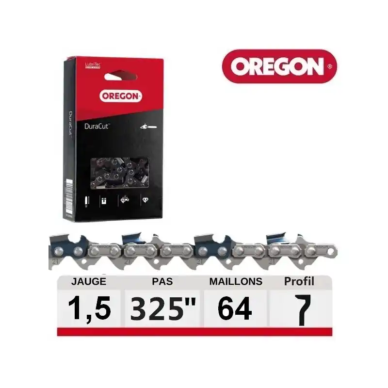 Chaine tronçonneuse Oregon 64 dents DuraCut M21LPX064E Achetez Aujourd&rsquo;hui