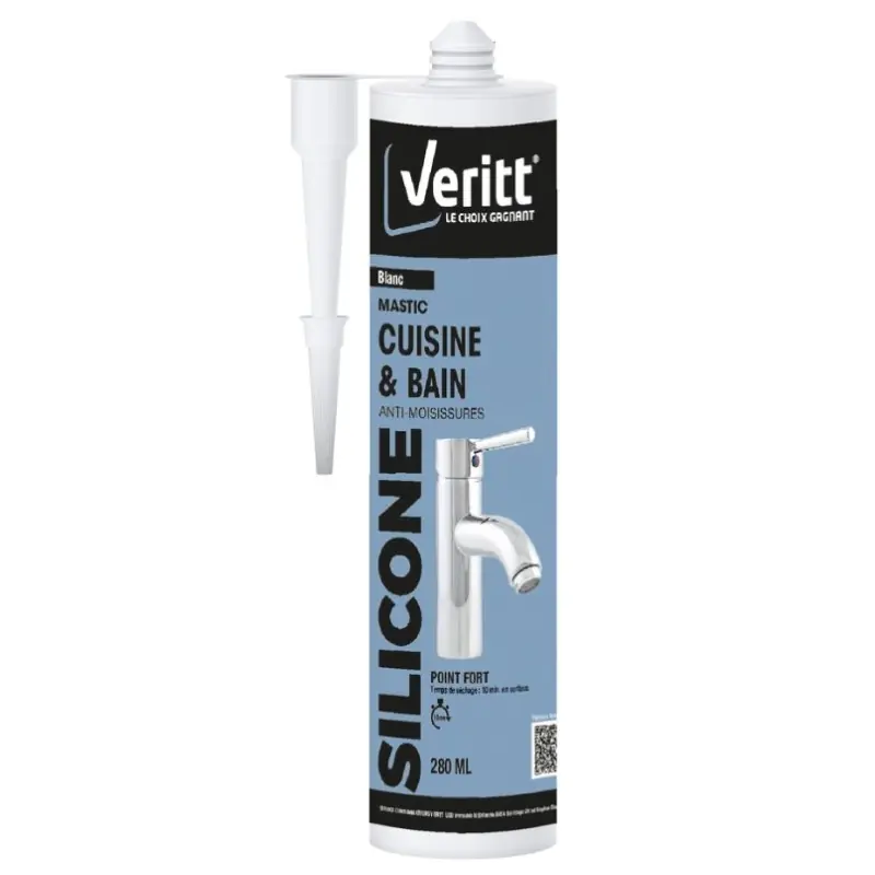 Super Prix MASTIC SANITAIRE BLANC 280ML - VERITT