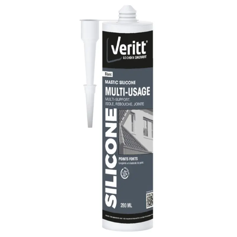MASTIC SILICONE BLANC 280ML – VERITT Offre Exclusive