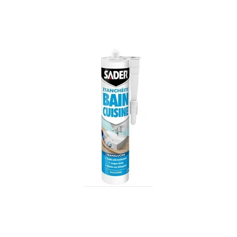 MASTIC BAIN ET CUISINE TRANSLUCIDE 280ML – SADER Vente Directe