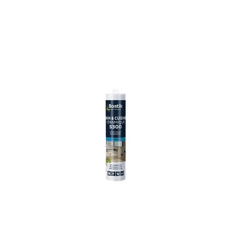 MASTIC S300 BLANC 300ML JOINT SANITAIRE CÉRAMIQUE – BOSTIK Top Vente