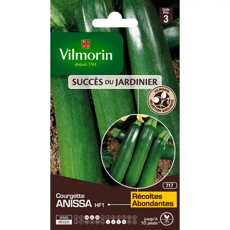 Jusqu&rsquo;à Épuisement Des Stocks COURGETTE ANISSA HF1 – VILMORIN