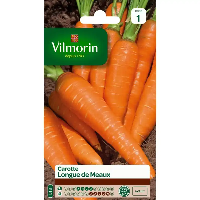 Nouvelle Collection CAROTTE LONGUE DE MEAUX – VILMORIN