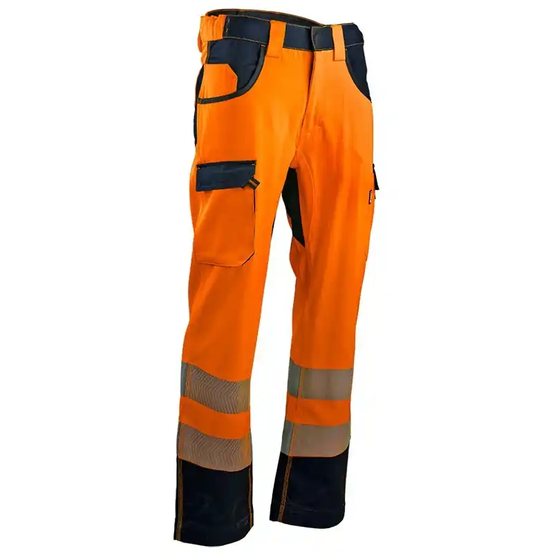 Prix Cassé PANTALON HAUTE VISIBILITÉ ORANGE FLUO/MARINE HOMME – LMA