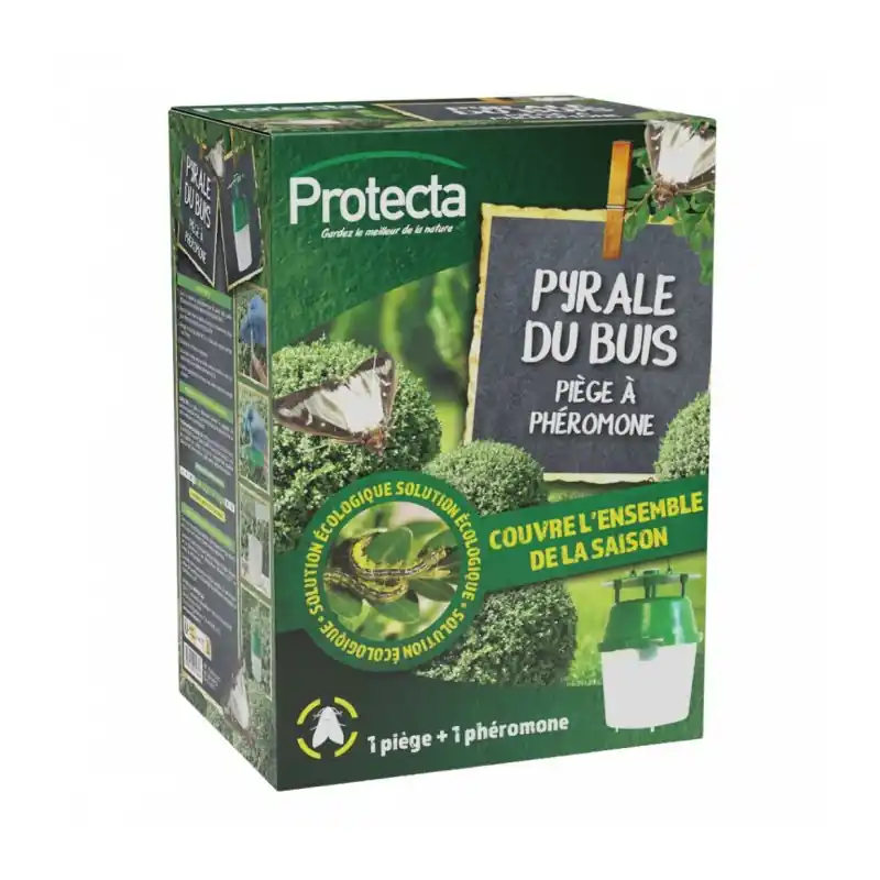 Certifié PIÈGE À PYRALE DU BUIS + 1 PHÉROMONE 6 MOIS – PROTECTA