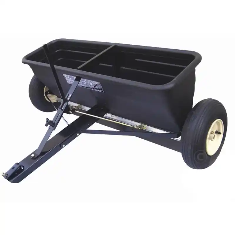 Meilleur Prix Épandeur en ligne à tracter d‘une largeur de travail de 100cm, capacité maximale de 80kg avec débit réglable.