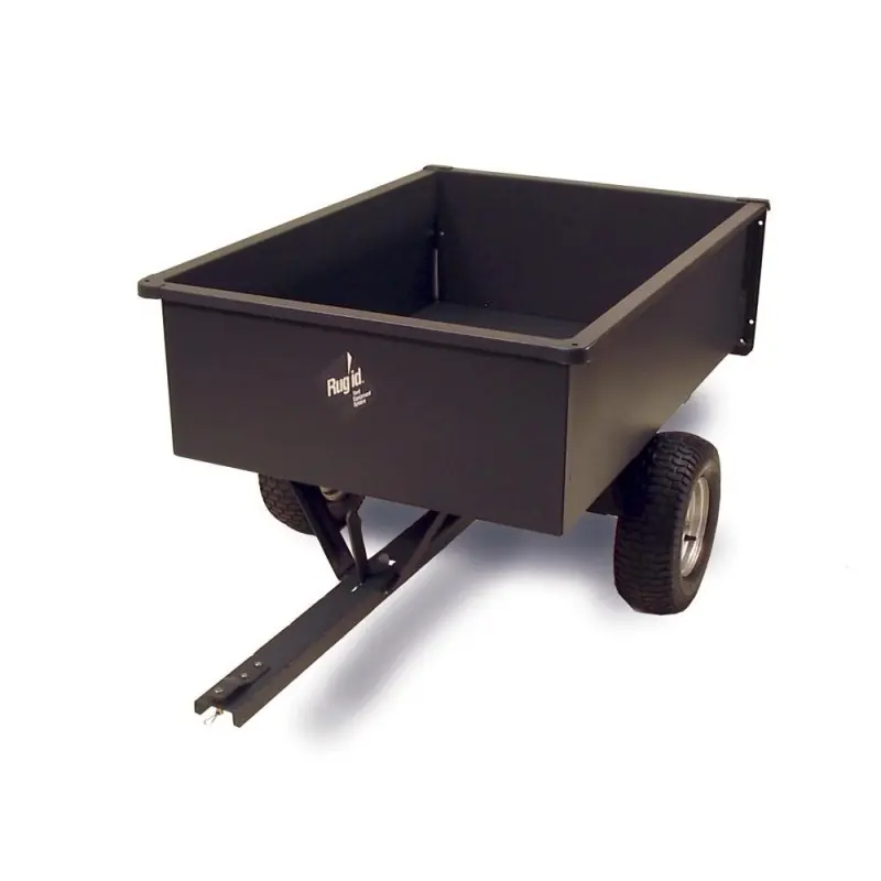 Remorque avec benne basculante en acier, 120x85x37cm, 500kg. Achat Immédiat