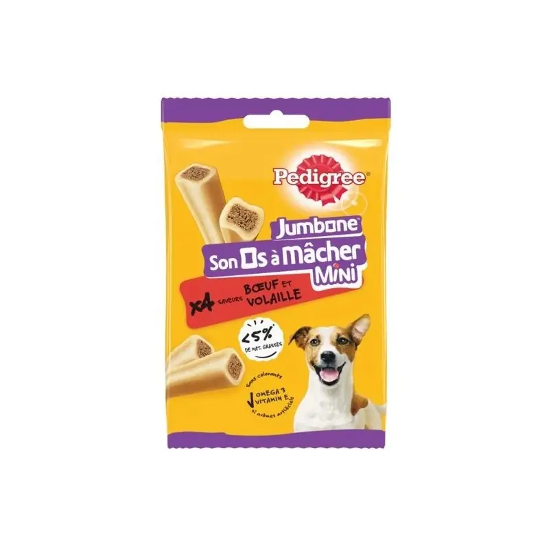 Petit Prix SON OS À MÂCHER PETITS CHIENS X4 160G – PEDIGREE