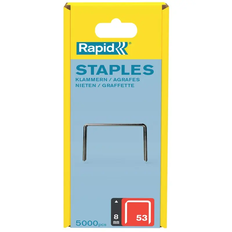 Agrafes en fil fin n°53/8 mm de Rapid, 5000pcs – RAPID Nouvel Arrivage