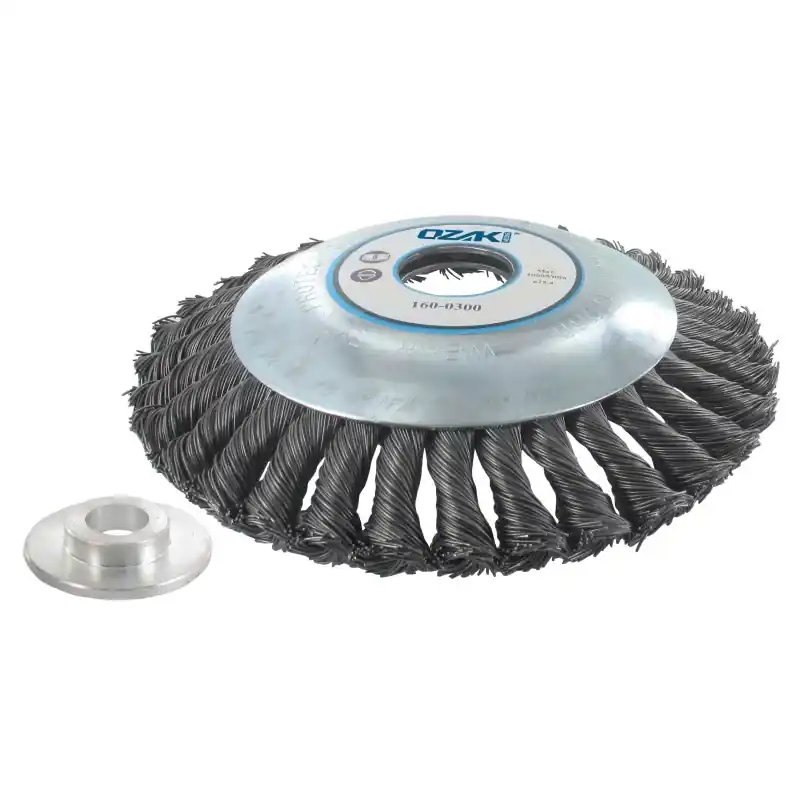 Tête brosse métallique pour débroussailleuse diamètre 150 mm. A partir de 30 cc. Alésage 25,4 mm. Commander Maintenant