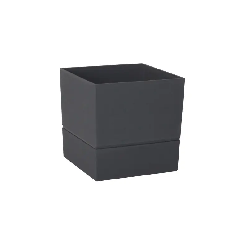 POT CARRÉ AQUADUO Ø15CM 1.8L GRIS ANTHRACITE – EDA Vente Flash