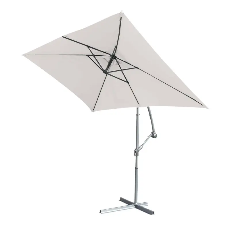 Offre Spéciale PARASOL DÉPORTÉ SUPERKING 3X2M GRIS PERLE
