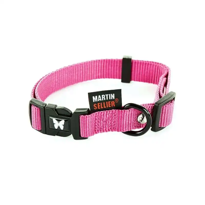 Petit Prix COLLIER NYLON RÉGLABLE 25-45/65 ROSE