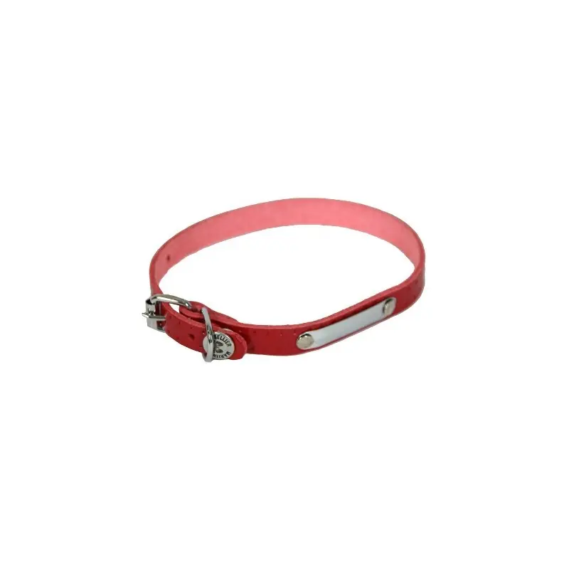 Prix Réduit COLLIER RIVE 14/40 ROUGE CUIR