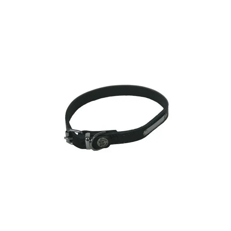 Offre Du Jour COLLIER RIVE 10/30 NOIR CUIR VACHETTE
