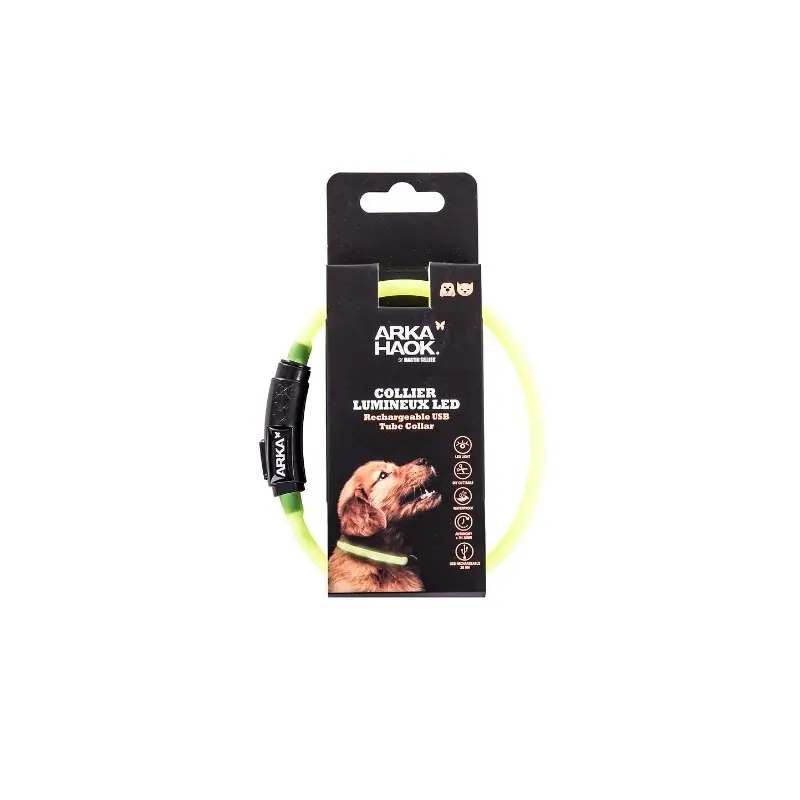 Promotion COLLIER TUBE LED JAUNE 0.7X35CM