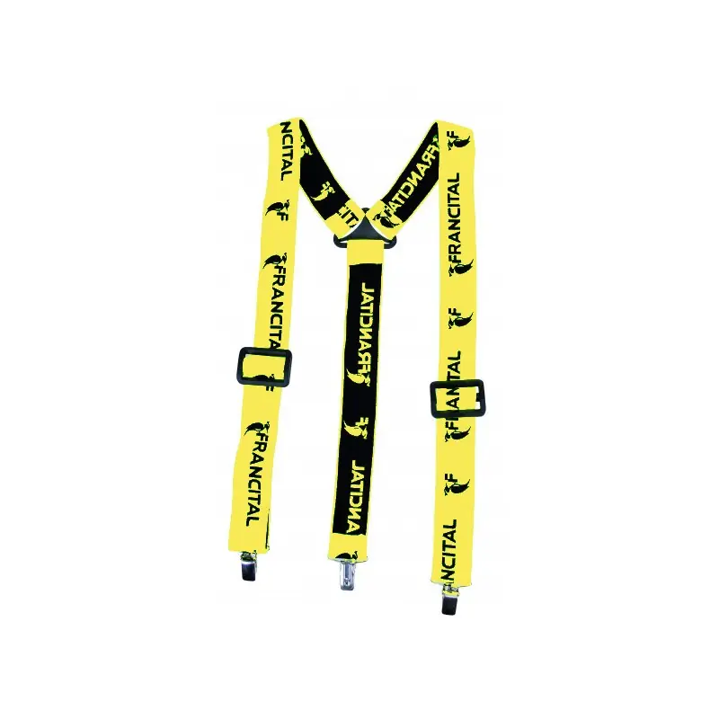 Meilleur Prix BRETELLES A PINCES 35 MM JAUNE FLUO MIXTE – FRANCITAL