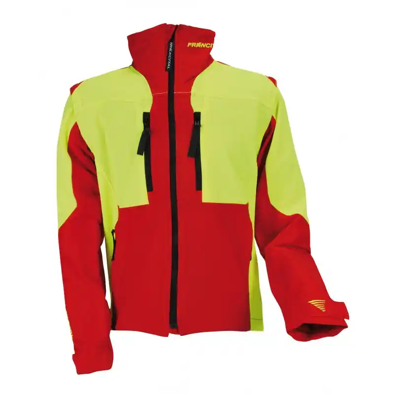 Produit De Marque SOFTSHELL AIGOUAL ROUGE/JAUNE MIXTE – FRANCITAL