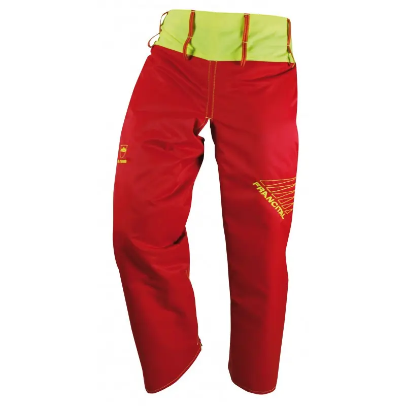 JAMBIÈRES PROTECTION SCIE À CHAÎNE CL1 ROUGE – FRANCITAL Petit Prix