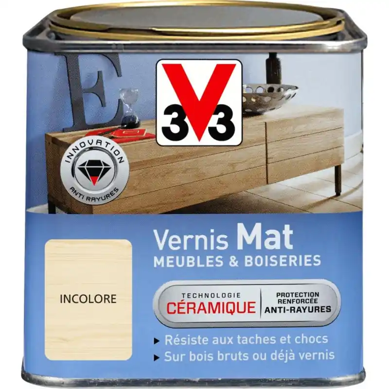 Haute Qualité VERNIS MAT INCOLORE PROFOND 0.5L – V33