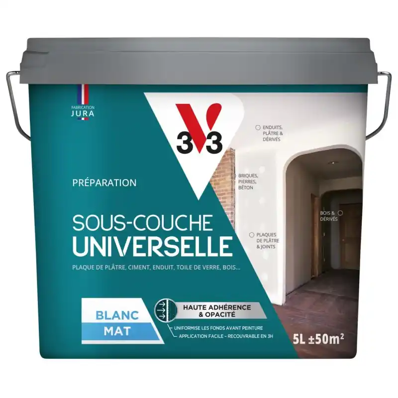 SOUS-COUCHE UNIVERSELLE BLANC MAT 5L – V33 Must-Have