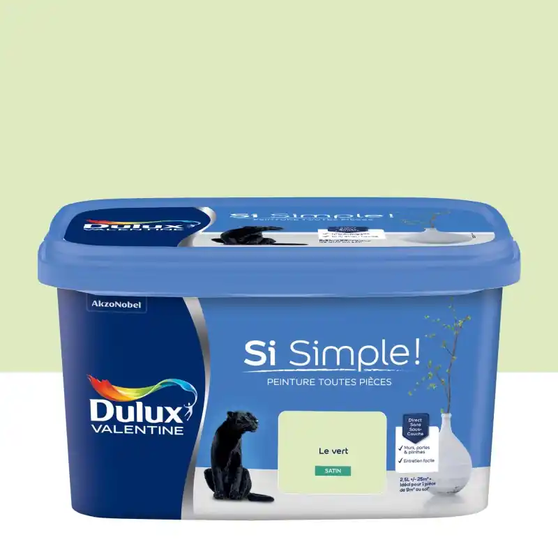 Prix Réduit PEINTURE SATIN VERT 2.5L – DULUX VALENTINE
