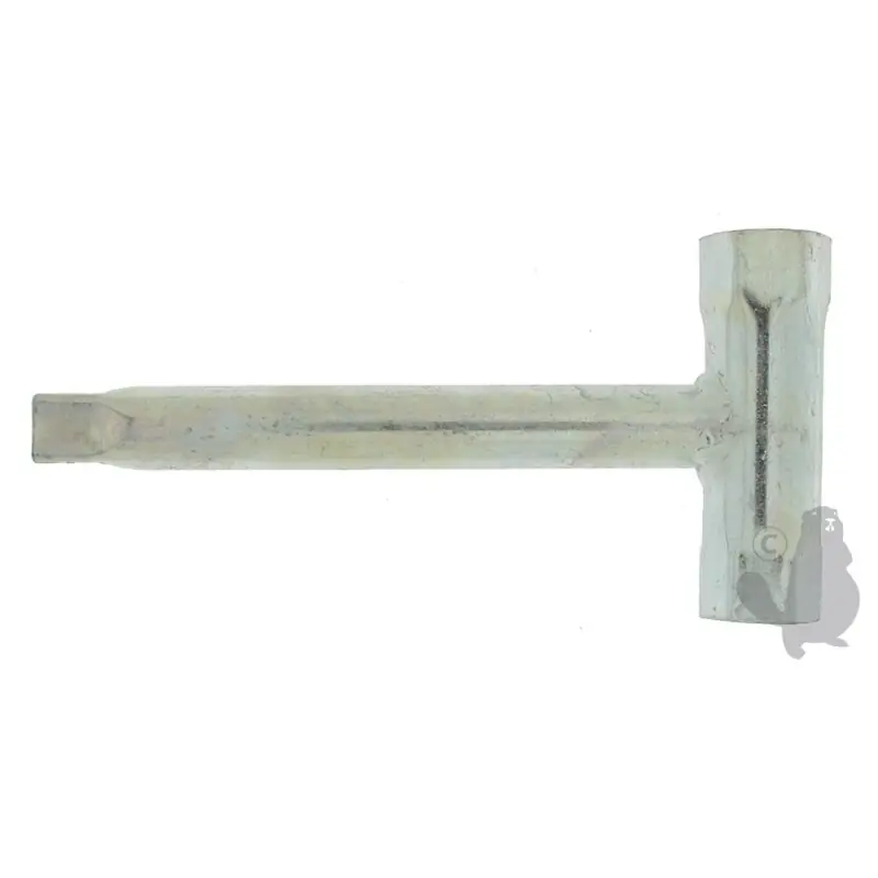Clé à bougie d‘allumage de 19x21mm avec carré de vidange femelle de 11mm. Authentique