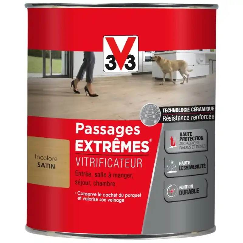 Offre Spéciale VITRIFICATEUR PASSAGES EXTRÊMES SATIN INCOLORE 0.75L – V33