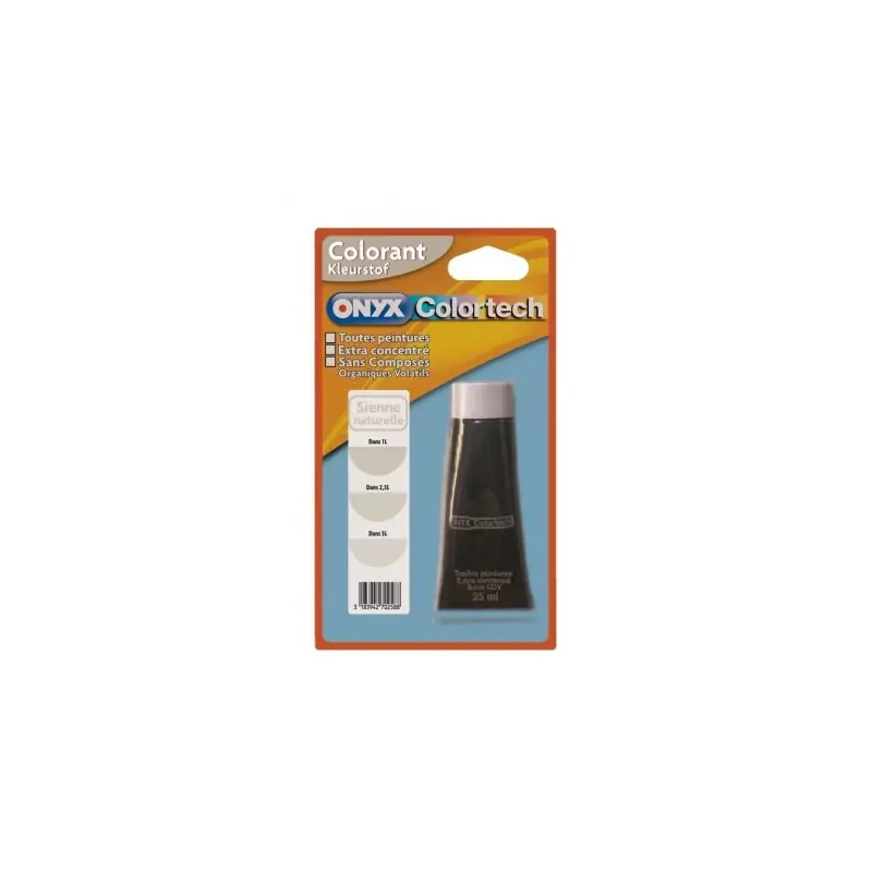 Nouvelle Collection COLORANT UNIVERSEL SIENNE POUR PEINTURE 25ML – ONYX