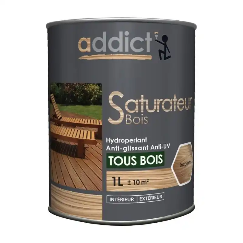 SATURATEUR BOIS ADDICT INCOLORE 1L Paiement Sécurisé