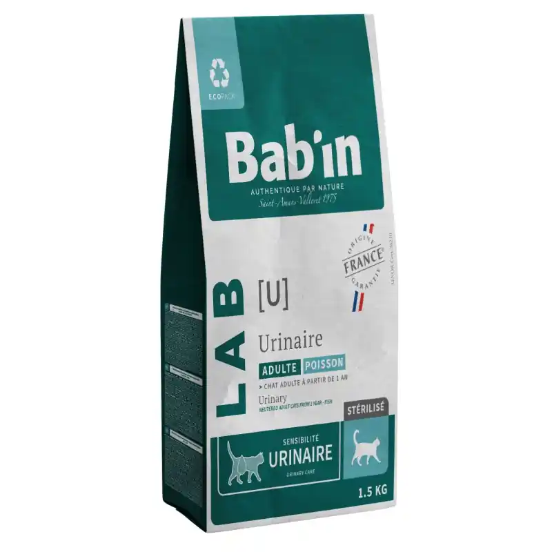 CROQUETTES LAB CHAT ADULTE URINAIRE 1.5KG – BAB‘IN Usine Directe